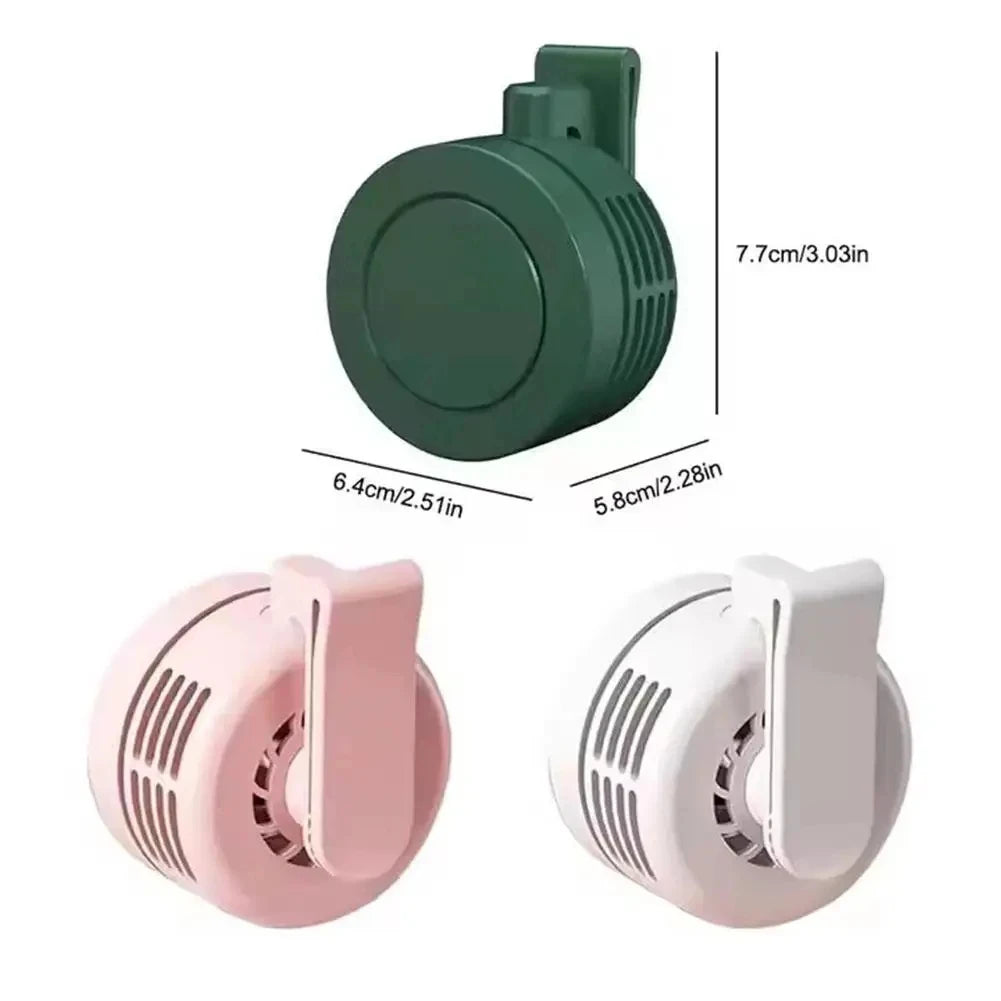 Mini Clip Fan Hanging Waist Neck Fan Girl Electric Air Cooling Fan USB Leafless Fan For Outdoor Camping Fishing Car Accessorie