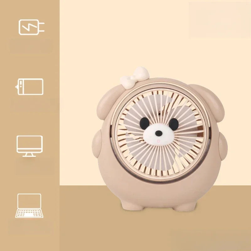 USB Student Dormitory Office Outdoor Fan Desktop Strong Wind Portable Camping Small Fan Multifunctional Desktop Fan