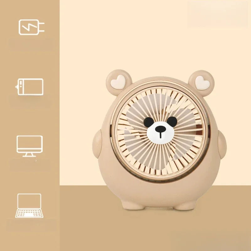 USB Student Dormitory Office Outdoor Fan Desktop Strong Wind Portable Camping Small Fan Multifunctional Desktop Fan