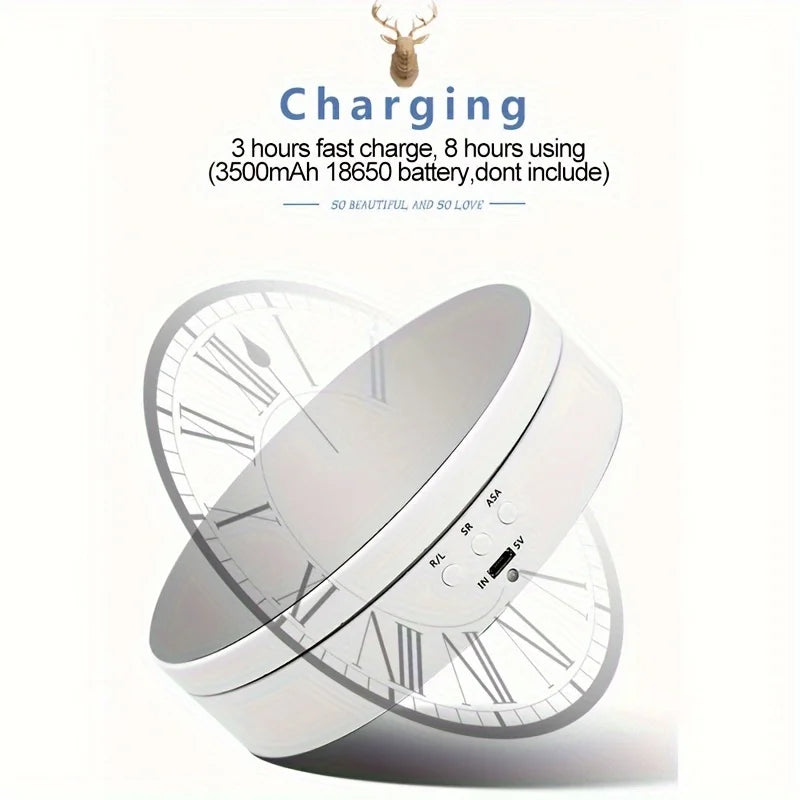 Rotating Display Stand 360-Degree Motorized Spinner Turntable with USB Power Cable for Photography Products and Shows (White)