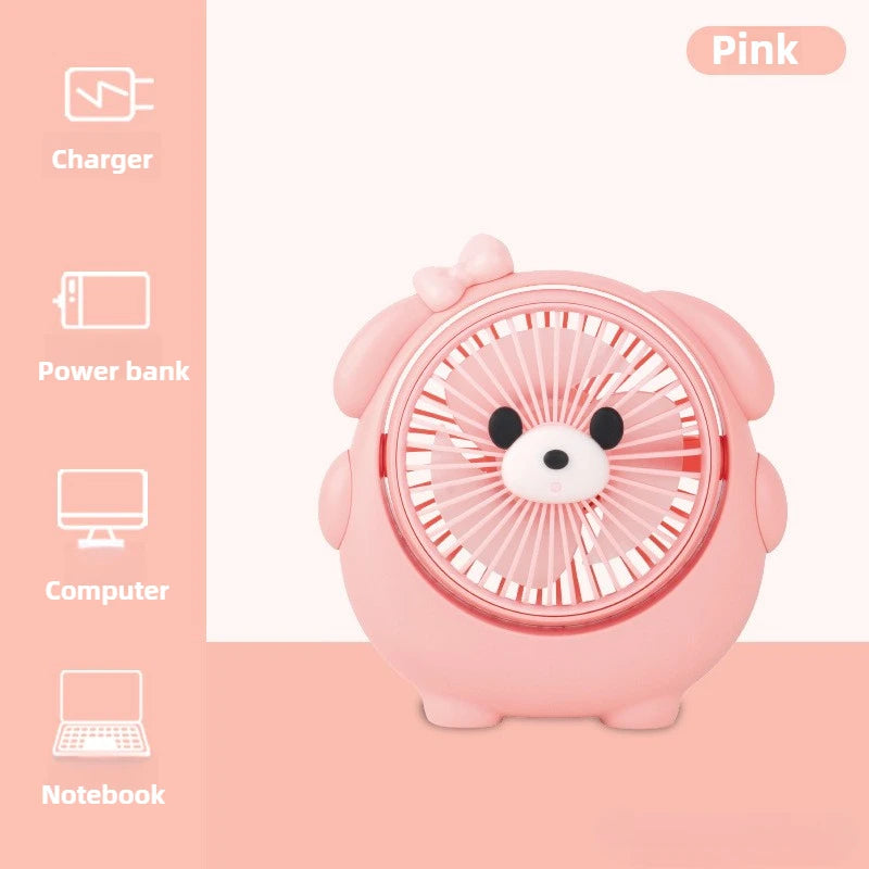 USB Student Dormitory Office Outdoor Fan Desktop Strong Wind Portable Camping Small Fan Multifunctional Desktop Fan