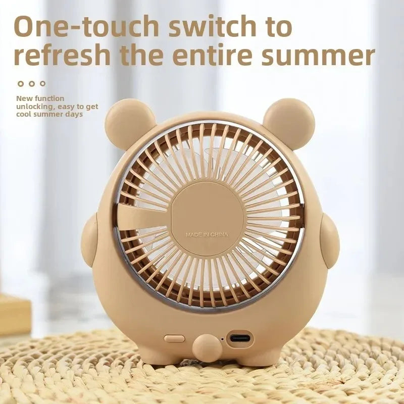 USB Student Dormitory Office Outdoor Fan Desktop Strong Wind Portable Camping Small Fan Multifunctional Desktop Fan