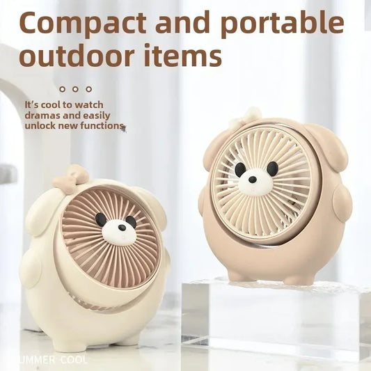 USB Student Dormitory Office Outdoor Fan Desktop Strong Wind Portable Camping Small Fan Multifunctional Desktop Fan