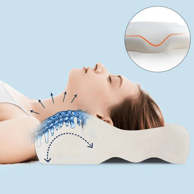 Memory Foam Bed Orthopedic Pillow For Neck Sleeping Orthopedic Pillow Pillow Latex Cervical Neck  Pillow For Side Back